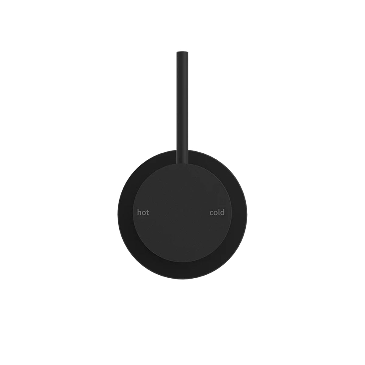 MECCA SHOWER MIXER 60MM HANDLE UP PLATE MATTE BLACK