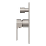 Bianca Shower Mixer With Divertor Brushed Nickel