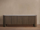Flore Stone Top Buffet Sideboard Marble Entryways Cabinet