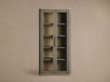 Harrow Tall Display Cabinets with Faux Shagreen Finish