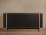 Mihaela Wood water-based process Sideboard Oak Buffet Storage Cabinet