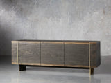Mihaela Oak Media Console Wood Entertainment Centers Cabinet Retro TV Stands