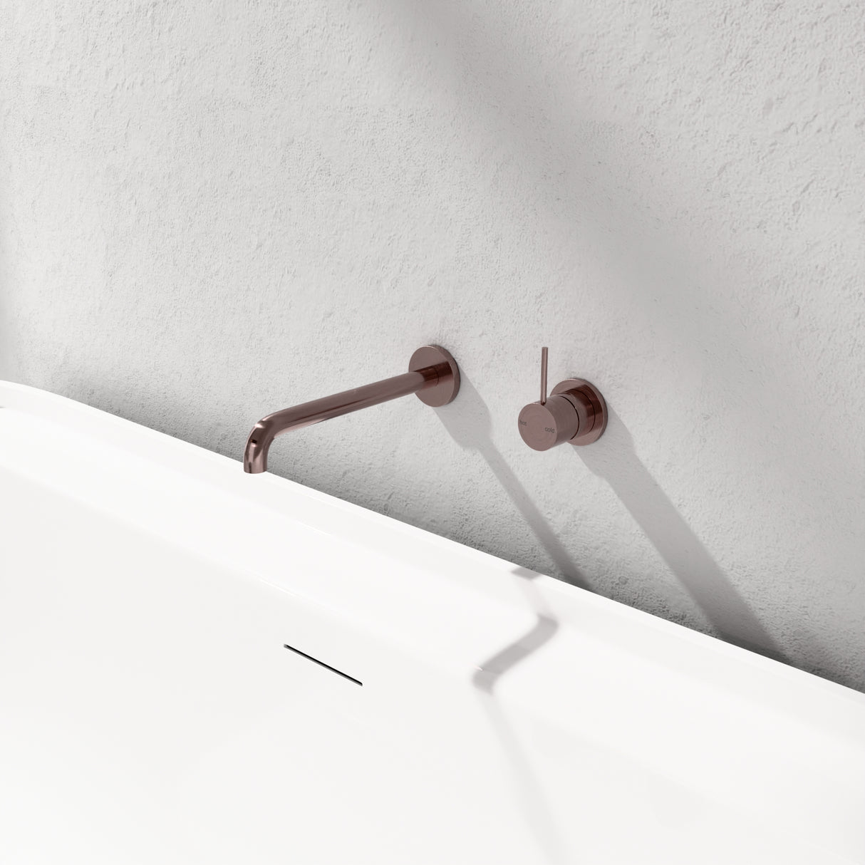 Mecca Basin/Bath Spout Only 250mm Brushed Bronze