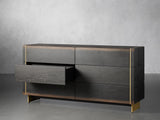 Mihaela Mihaela Six-Drawer Chest Wood Water-Based Dresser Cabinet