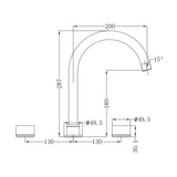 Kara Kitchen Set Gun Metal