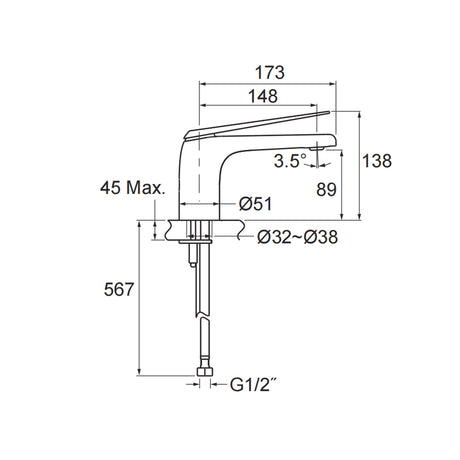 Avid Basin Mixer - Titanium