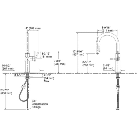 Crue Kitchen Mixer Matte Black