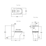 Wall Hung Toilet Pan & Seat