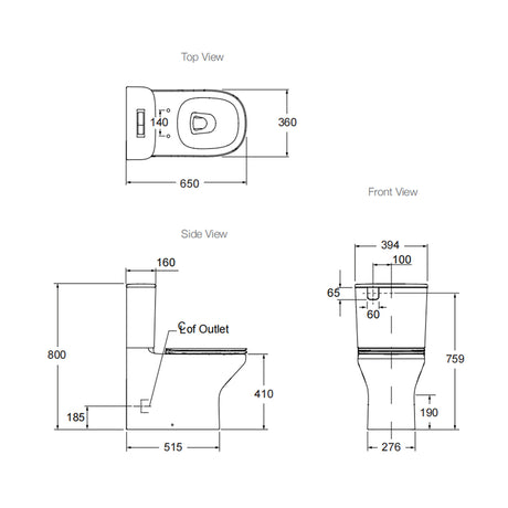 Wall Hung Toilet Pan & Seat