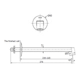 Components Row Basin Spout - Brushed Brass