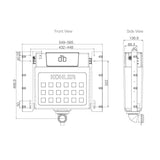 Pneumatic In-wall Cistern 150mm Wall Faced, Low Level Installation