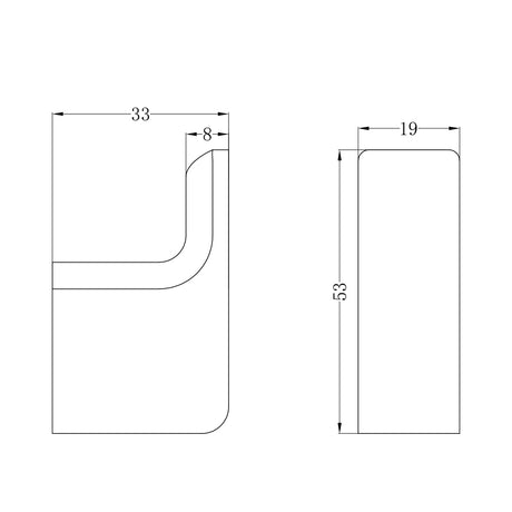 PEARL ROBE HOOK MATTE BLACK