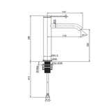 Components Tall Single Lever Basin Mixer