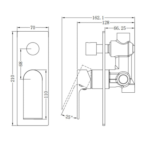Bianca Shower Mixer With Divertor Chrome