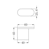 Bianca Robe Hook Chrome