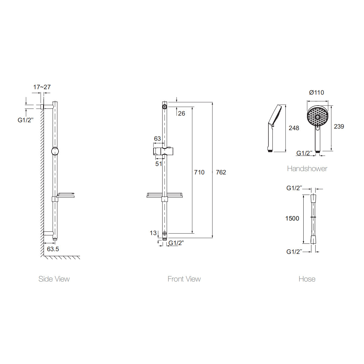 Slide Shower HYD-01