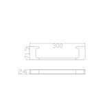 Pearl Hand Towel Rail Matte Black