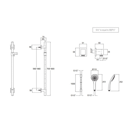 Renew Slide Shower  Organic