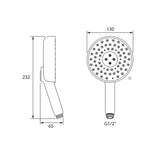 Statement™ Round Hand Shower - Brushed Gold 26282T-G-2MB