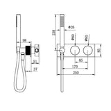 Opal Progressive Shower System Brushed Bronze