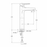 Kohler Taut Tall Basin Mixer - Polished Chrome
