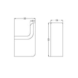 Pearl Robe Hook Chrome