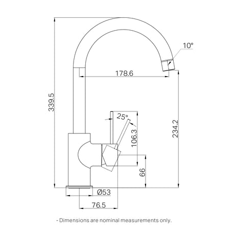 Mecca Kitchen Mixer Brushed Nickel