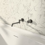 Mecca Shower Mixer 60mm Handle Up Plate Gun Metal