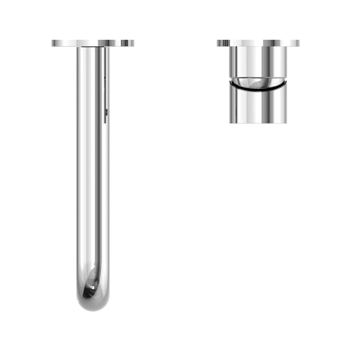 Mecca Wall Basin/bath Mixer Separate Back Plate 120mm Chrome