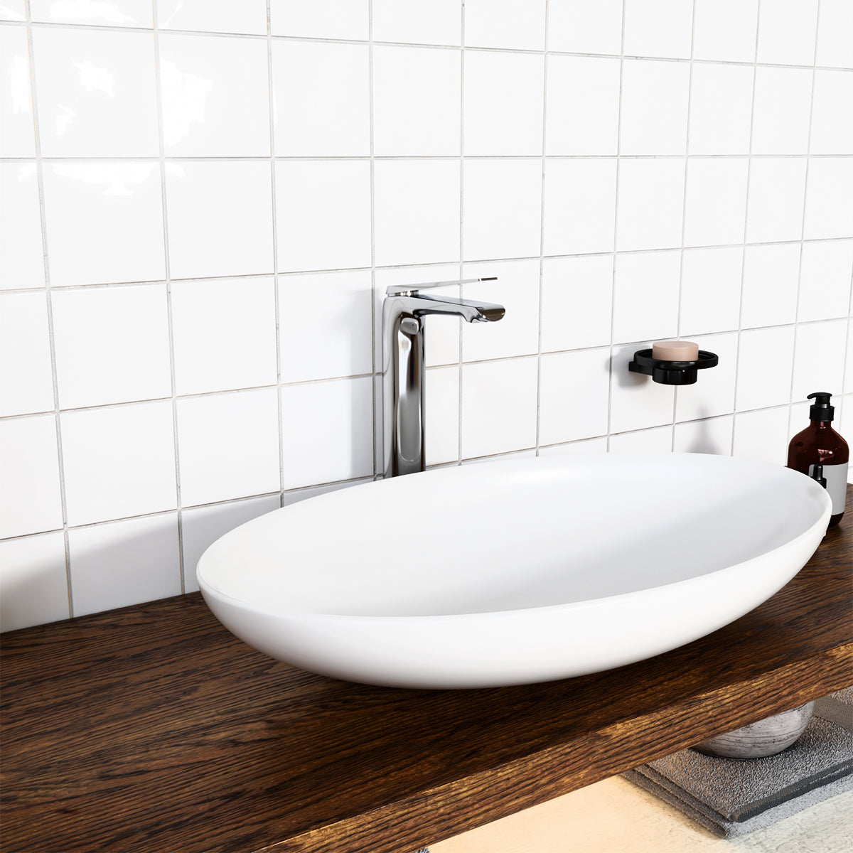 Avid Tall Basin Mixer - Titanium