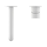 Mecca Wall Basin/Bath Mixer Separate Back Plate 185mm Matte White