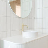 Mecca Tall Basin Mixer Brushed Gold