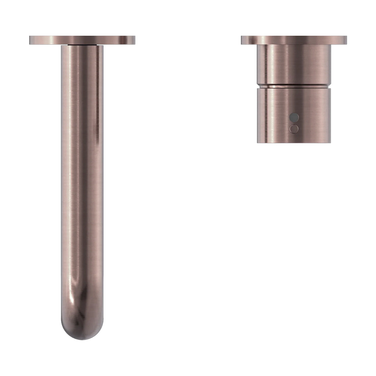 Mecca Wall Basin/Bath Mixer Separate Back Plate Handle Up 260mm Brushed Bronze