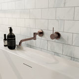 Mecca Wall Mounted Swivel Bath Spout Only 225mm Brushed Bronze
