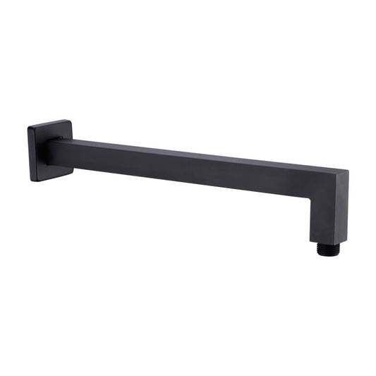 Square Shower Arm Matte Black