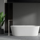 Bianca Freestanding Bath Mixer With Hand Shower Brushed Nickel