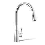 Simplice Pull Down Kitchen Mixer Polished Chrome