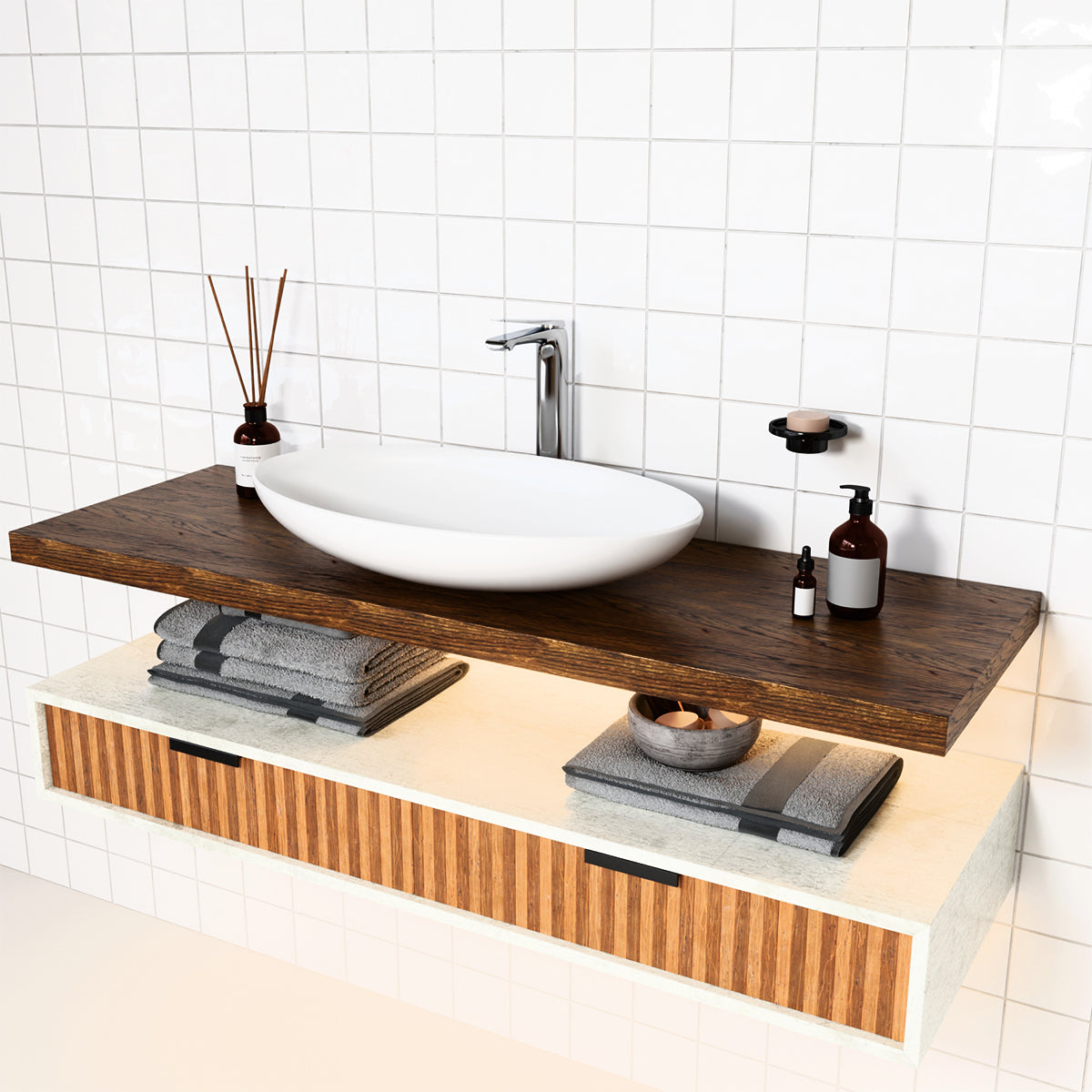 Avid Tall Basin Mixer - Titanium