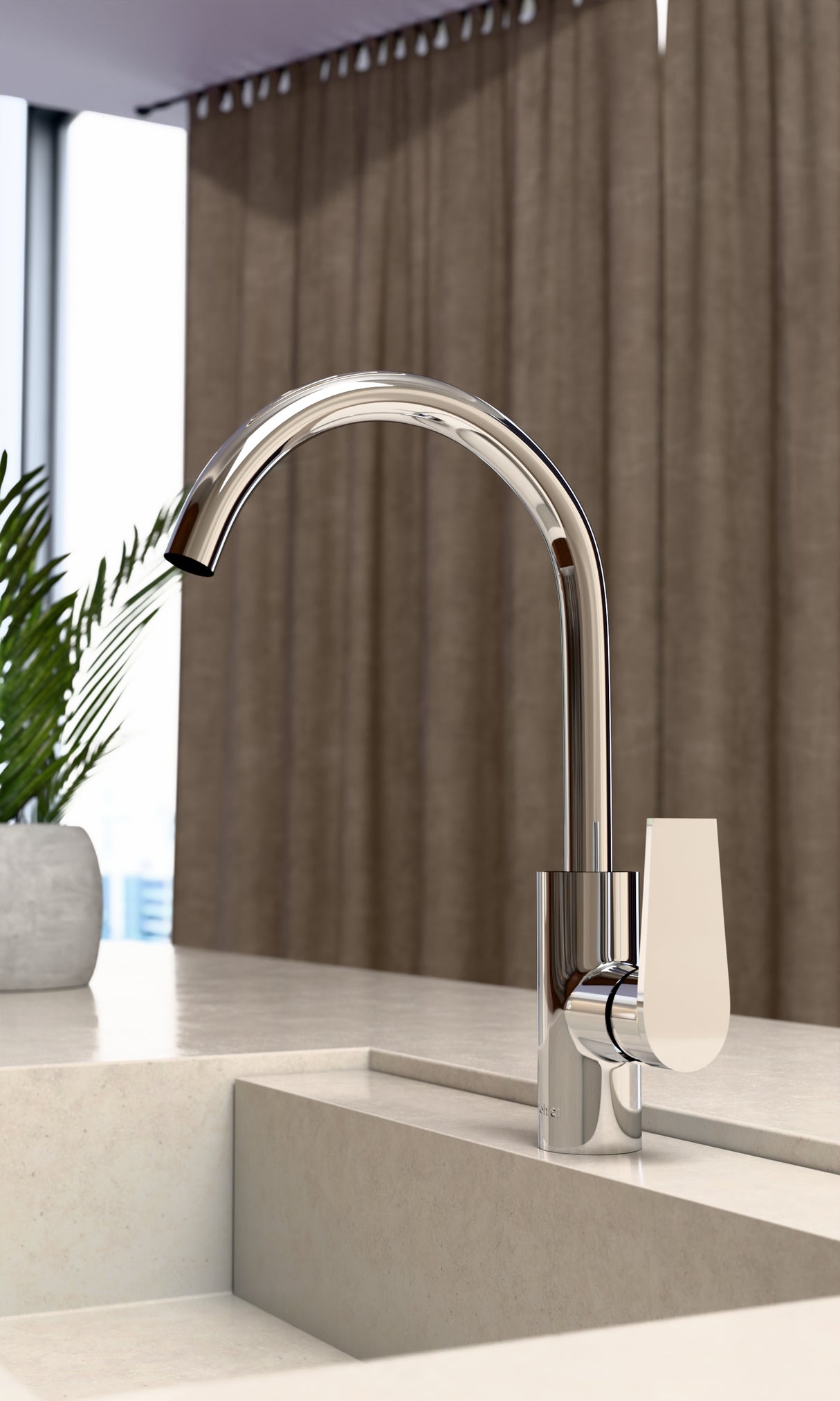 Kohler Kitchen Mixer Polished Chrome 74053T-4E-CP