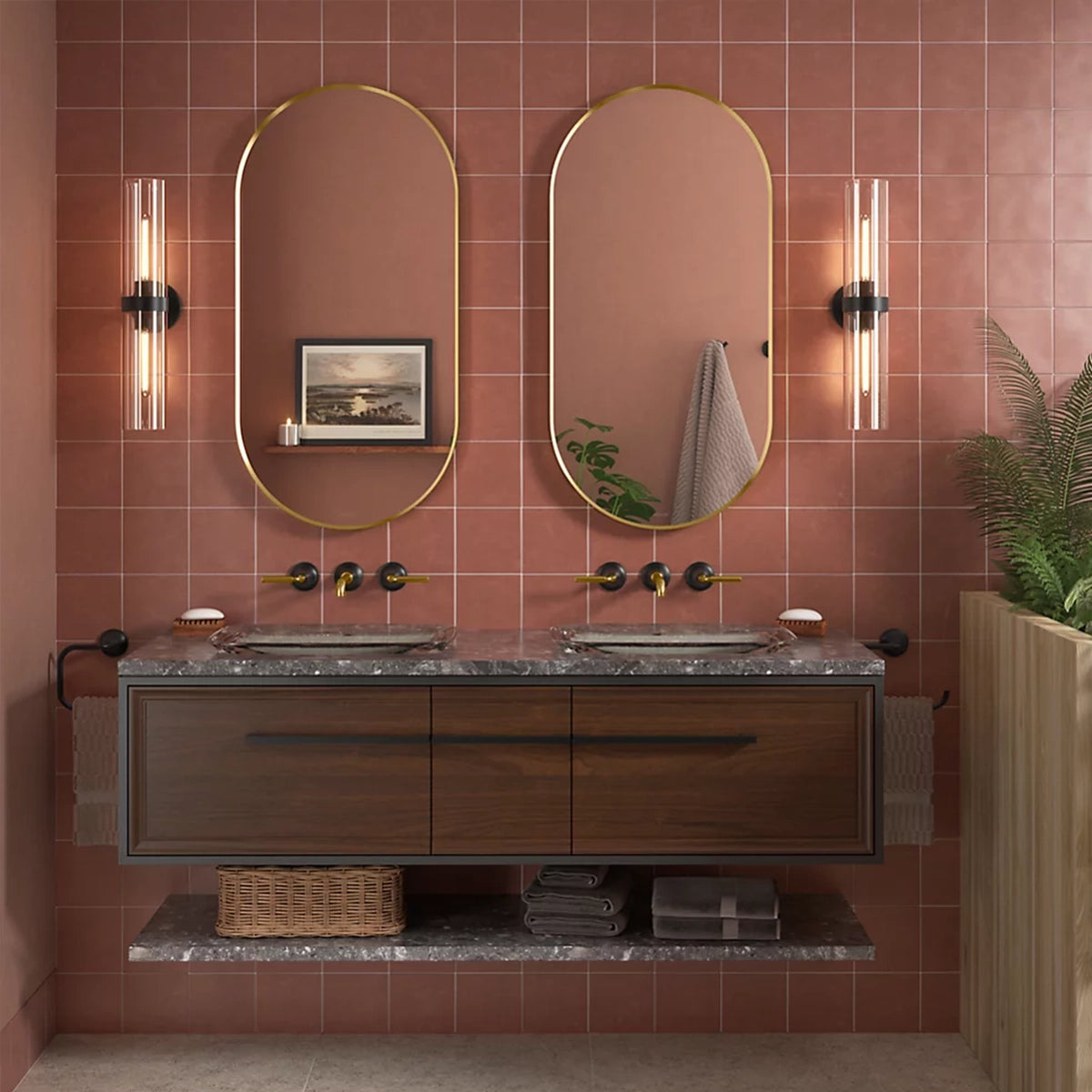 Essential 20"x 40" Capsule Decorative Mirror