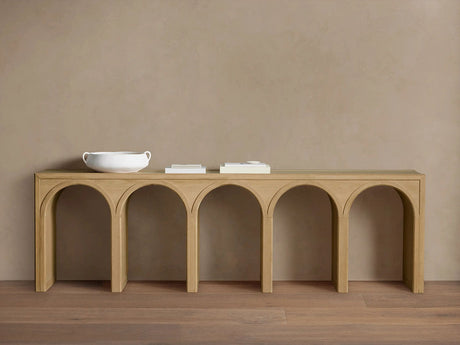 Hattie Oak Entrance Console Table Country Entryway Table