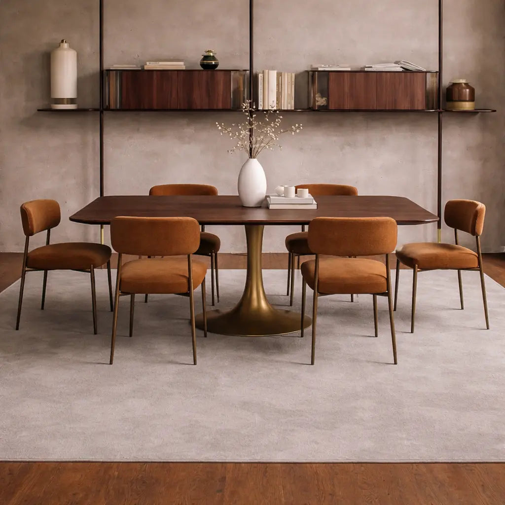 Billie Performance Fabric Dining Chair Modern Antiqued Iron Frame Living Room Chairs