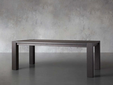 Parsons Solid Oak Rectangle Dining Table