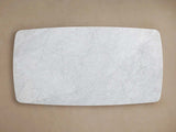 Saint Germain Stone Marble Top Dining Table with Wood Dauphine Base