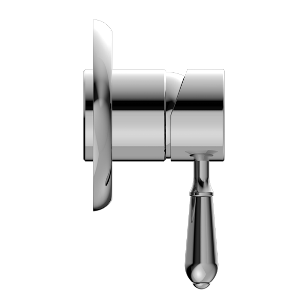 York Shower Mixer With Metal Lever Chrome
