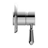 York Shower Mixer With Metal Lever Chrome