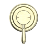 York Shower Mixer With Metal Lever Aged Brass