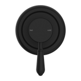 York Shower Mixer With Metal Lever Matte Black