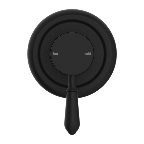 York Shower Mixer With Metal Lever Matte Black