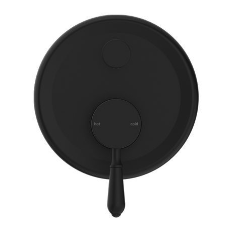 York Shower Mixer With Divertor With Metal Lever Matte Black